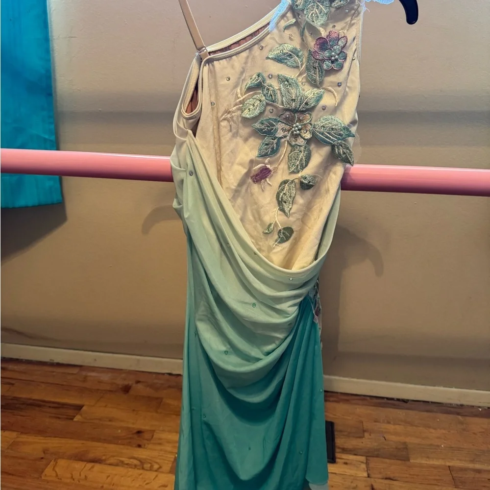 Elegant Two-Tone Dance Costume by tenth house size SA- ONE COSTUME